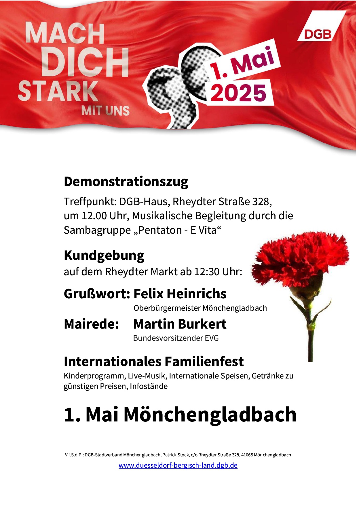 Plakat 1. Mai 2025